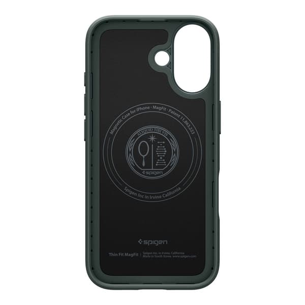Spigen iPhone 17 Skal MagSafe Thin Fit Abyss Green