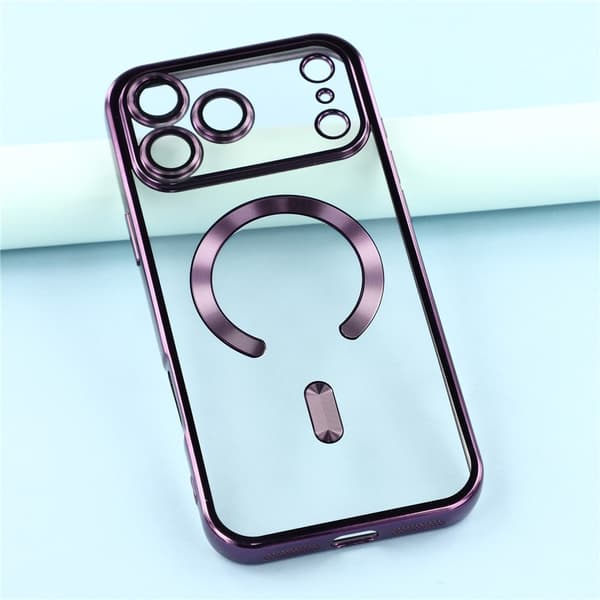 iPhone 17 Pro Max Skal MagSafe Electroplated TPU Lila