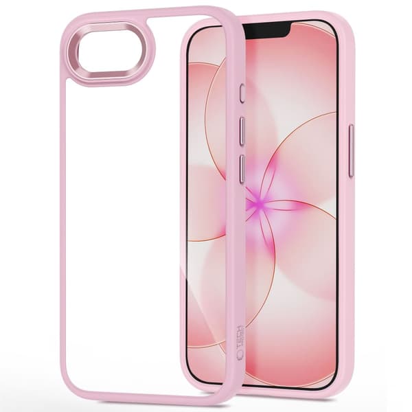 Tech-Protect iPhone 17e / 16e Skal MagMat Rosa / Transparent