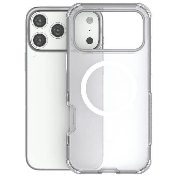 iPhone 17 Pro Skal MagSafe Shockproof Hybrid Vit