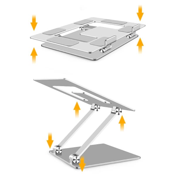 Justerbart Laptop Ställ Aluminium Silver