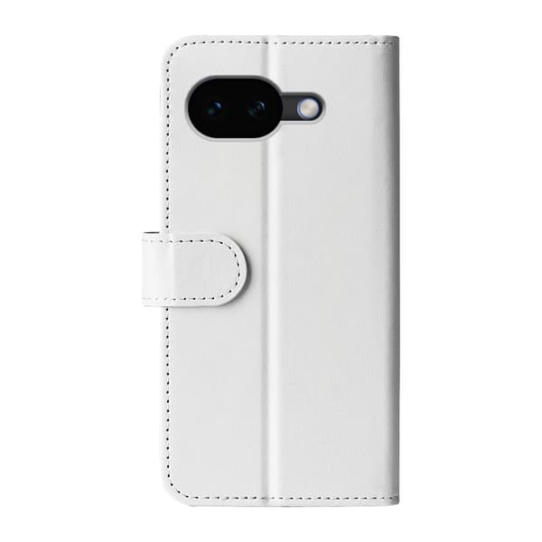 Google Pixel 10a Fodral Crazy Horse Läder Vit