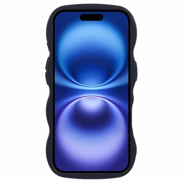 iPhone 17 Mobilskal Wavy Svart