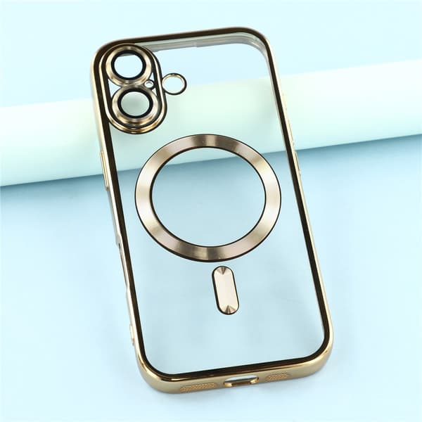 iPhone 17 Skal MagSafe Electroplated TPU Guld