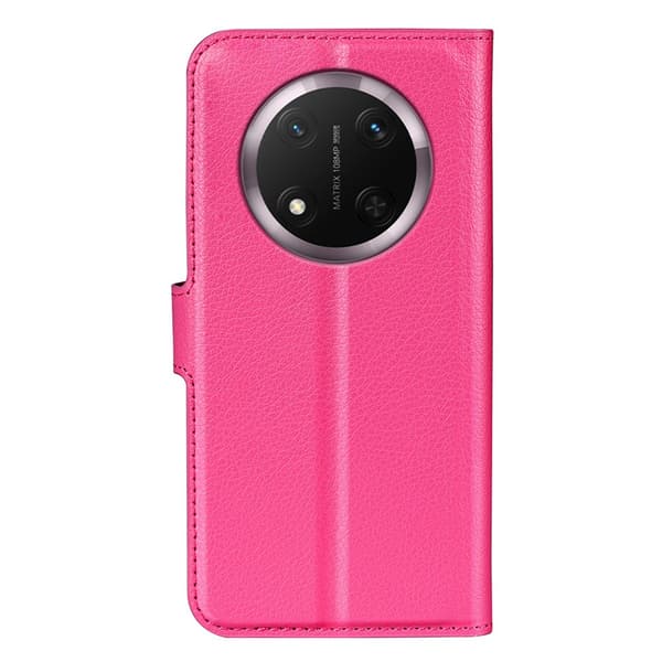 Honor Magic7 Lite Fodral Litchi Läder Rosa