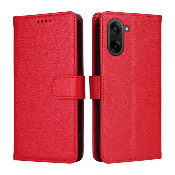 OnePlus Nord CE5 Plånboksfodral Läder Röd