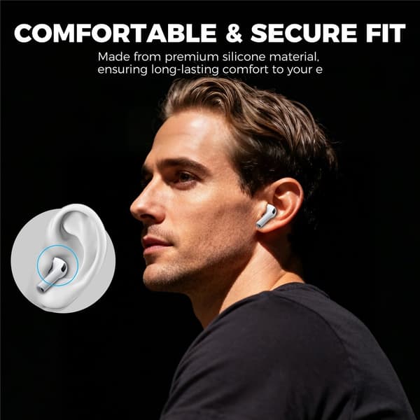 AHASTYLE 3-PACK AirPods Pro 3 Öronpluggar Silikon Vit