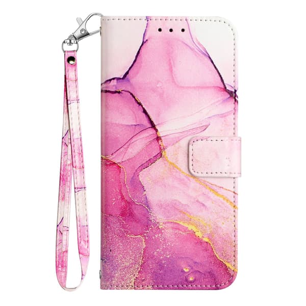 OnePlus 15 Fodral Läder Marmor Rosa