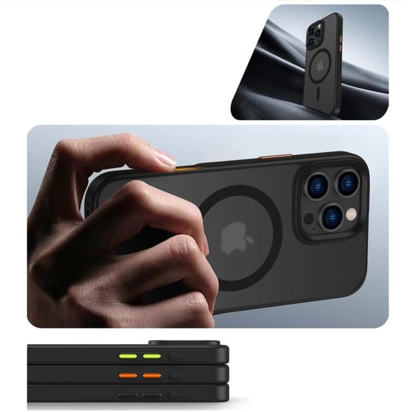 Tech-Protect iPhone 16 Pro Max Skal MagSafe MagMat 3-SET Svart