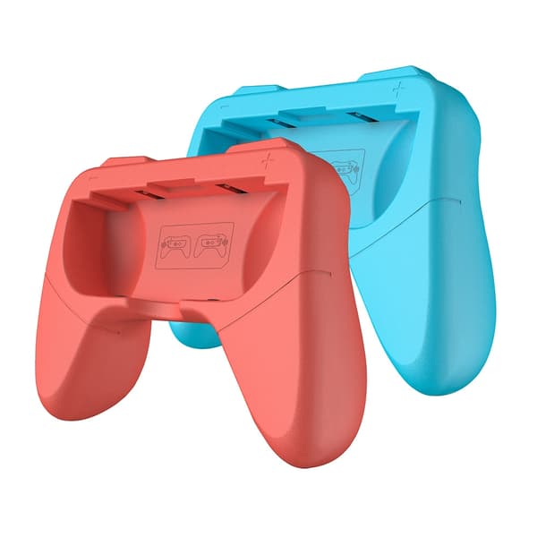 Nintendo Switch OLED 2 st Joy-Con Grepp Röd / Blå