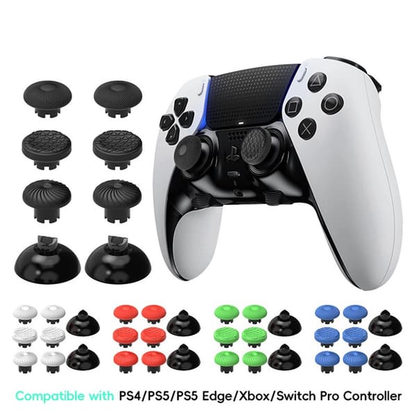 DATA FROG 8-PACK Thumb Grip För PS5/PS4/Xbox/Switch Svart