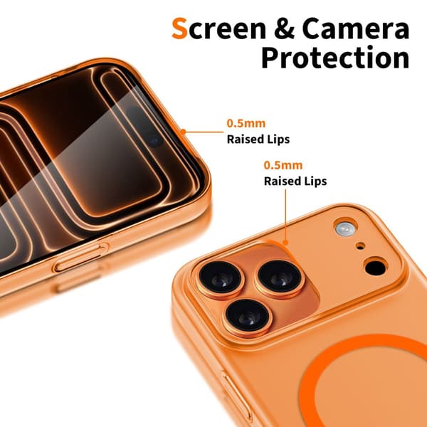 Tech-Protect iPhone 17 Pro Max Skal MagSafe MagSlim Cosmic Orange