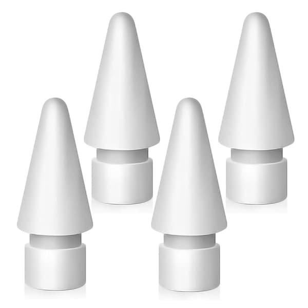 Tech-Protect Apple Pencil 1 / 2 4-PACK Utbytesspets Vit