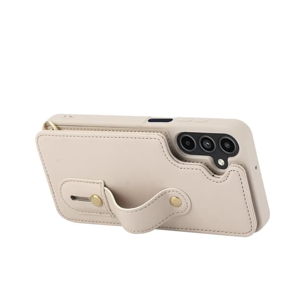 Samsung Galaxy S26 Skal Multifunktionellt Läder Beige