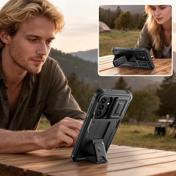 Tech-Protect Galaxy A37 / A36 2-SET Skal Kevlar Cam+ Svart