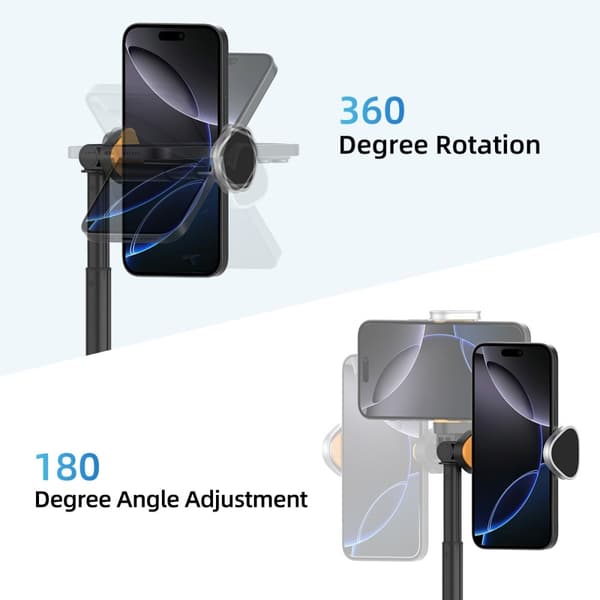 Tech-Protect 146 cm Bluetooth Selfiestick Tripod Svart