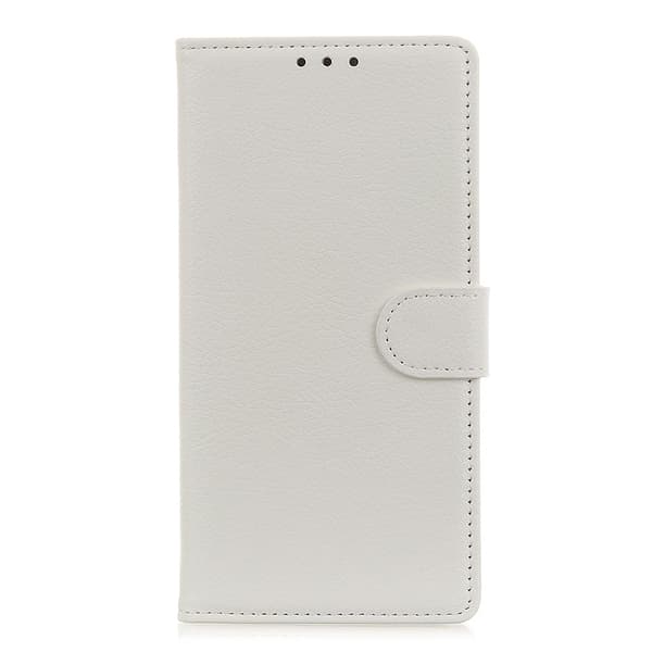 Samsung Note 10 Litchi Läder Fodral Vit