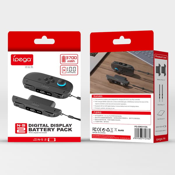 iPega Nintendo Switch 2 2-PACK Batteripaket För Handkontroll