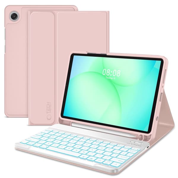 Tech-Protect Galaxy Tab A11/A9 Fodral SC Tangentbord Rosa