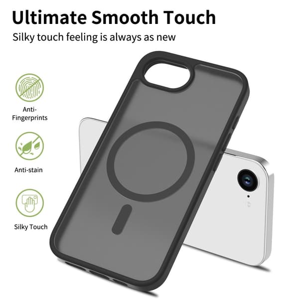 iPhone 17e / 16e Skal MagSafe Skin Touch Blå