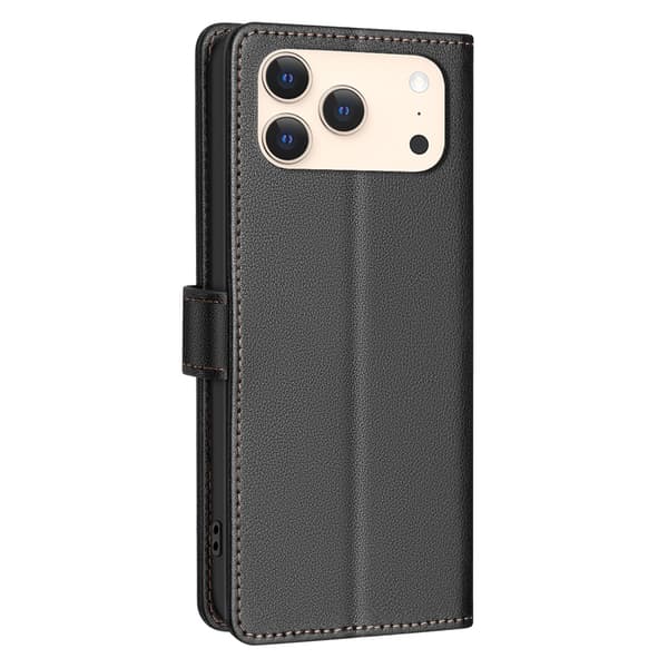 BINFEN iPhone 17 Pro Max Fodral RFID Läder Svart