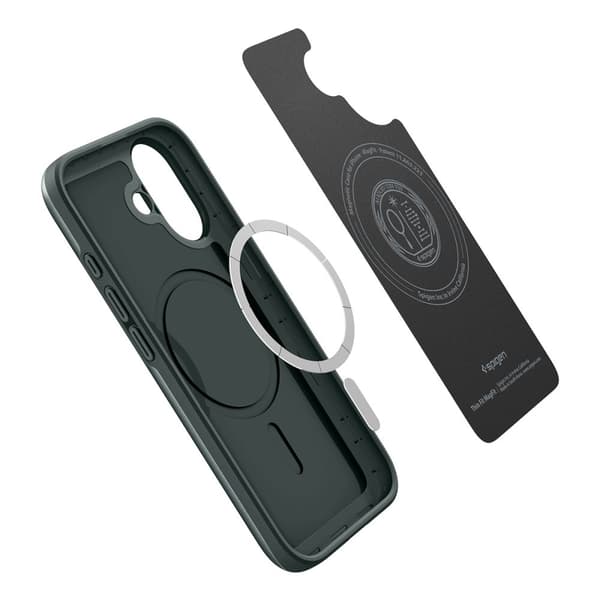 Spigen iPhone 17 Skal MagSafe Thin Fit Abyss Green
