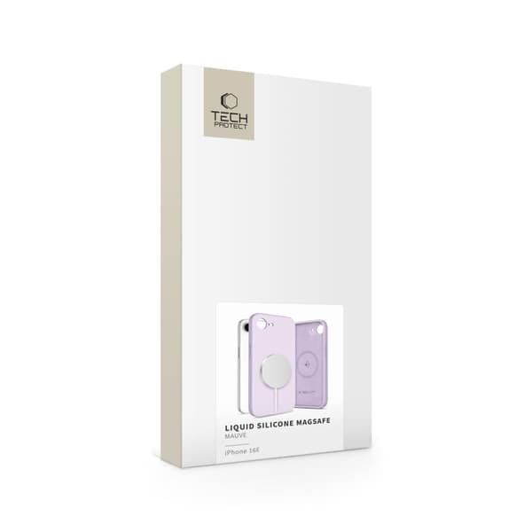 Tech-Protect iPhone 17e/16e Skal MagSafe Liquid Silicone Mauve