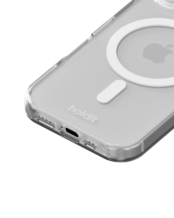 holdit iPhone 17 MagSafe Mobilskal White/Transparent