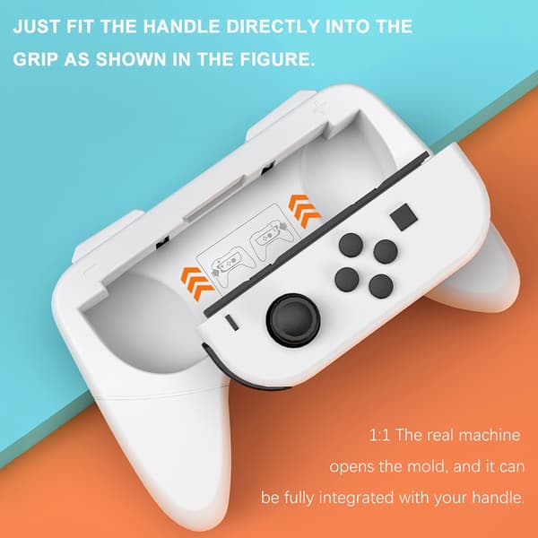 Nintendo Switch OLED 2 st Joy-Con Grepp Röd / Blå