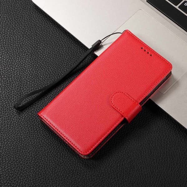 OnePlus Nord CE5 Plånboksfodral Läder Röd