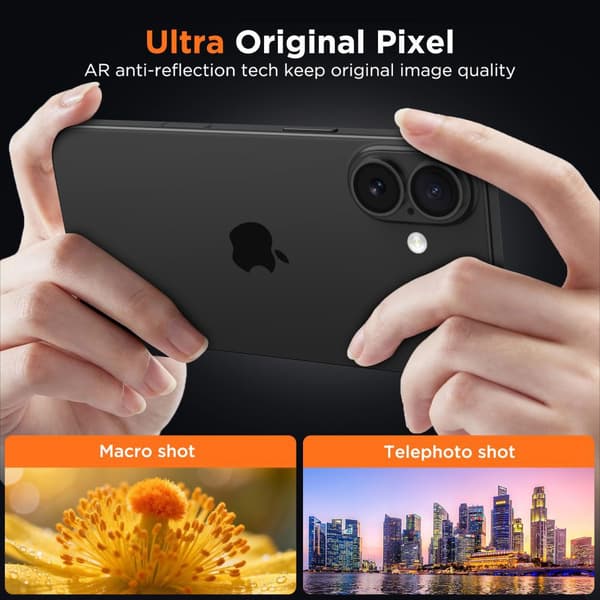 Tech-Protect iPhone 17 Linsskydd CamFull Fit+ Transparent