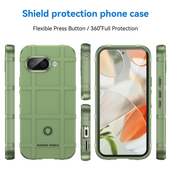 Google Pixel 9a Skal Robust Grön