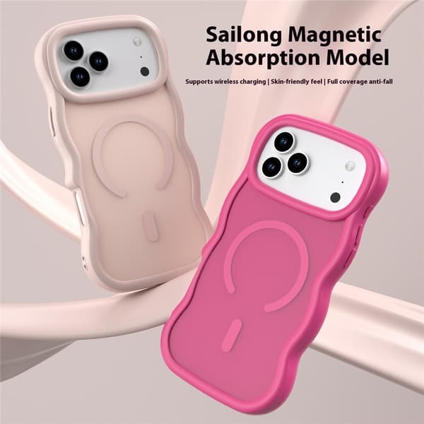 iPhone 17 Pro Skal MagSafe Wavy Matt Grå
