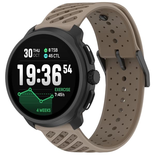 Klockarmband 22 mm Quick Release Silikon Brun