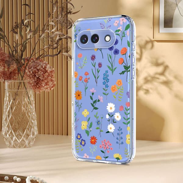 Google Pixel 10a Skal Med Tryck Blommor