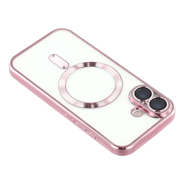 iPhone 17 Skal MagSafe Electroplated TPU Rosa