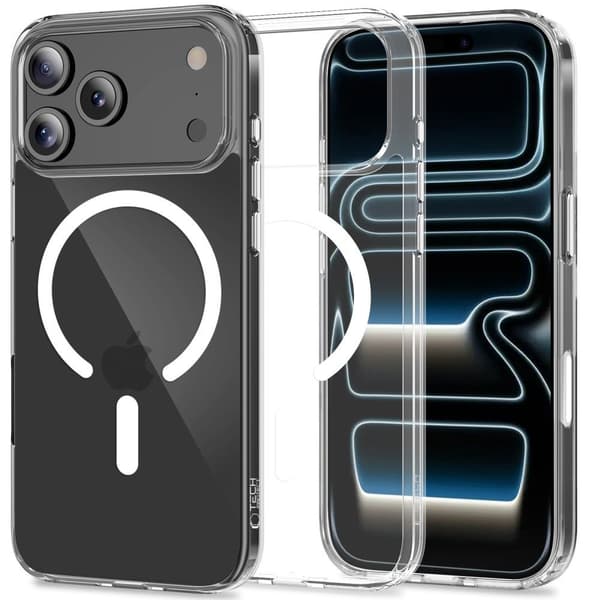 Tech-Protect iPhone 17 Pro Skal MagSafe FlexAir Hybrid Clear