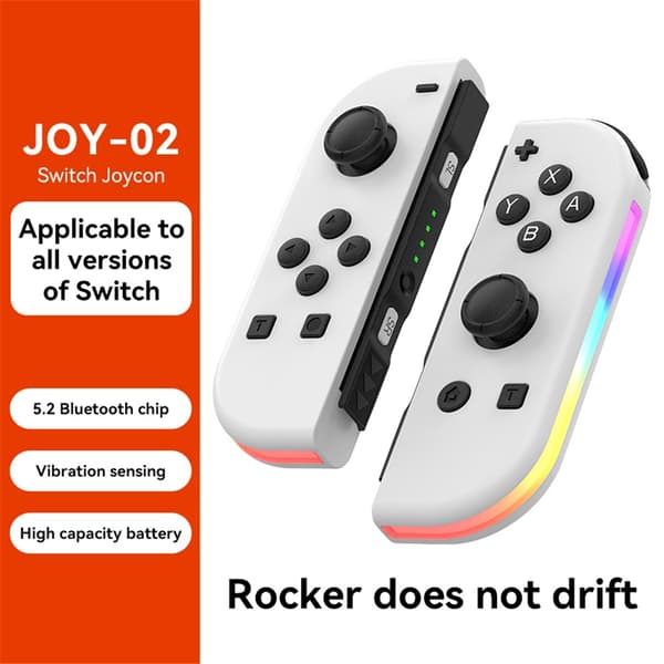 Nintendo Switch Joy-Con Kontroll RGB Vit