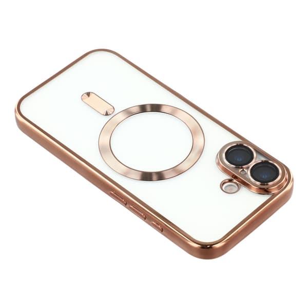 iPhone 17 Skal MagSafe Electroplated TPU Koppar