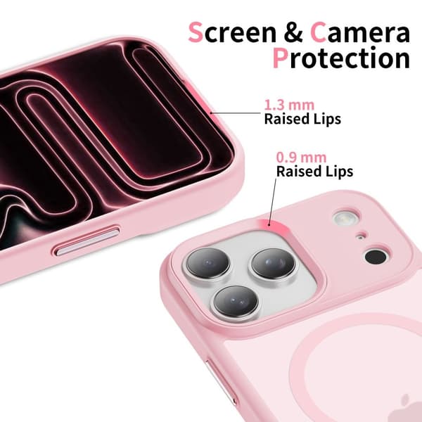 Tech-Protect iPhone 17 Pro Max Skal MagSafe MagMat Rosa