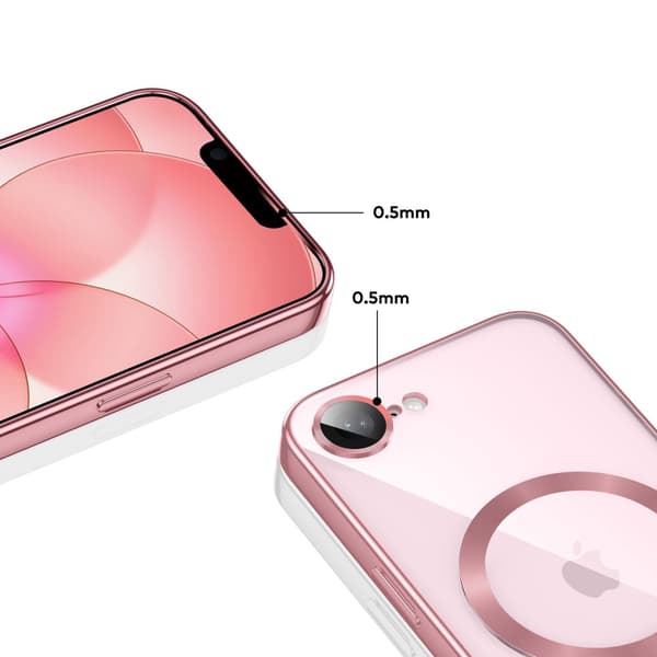 Tech-Protect iPhone 17e / 16e Skal MagSafe MagFlex Roséguld