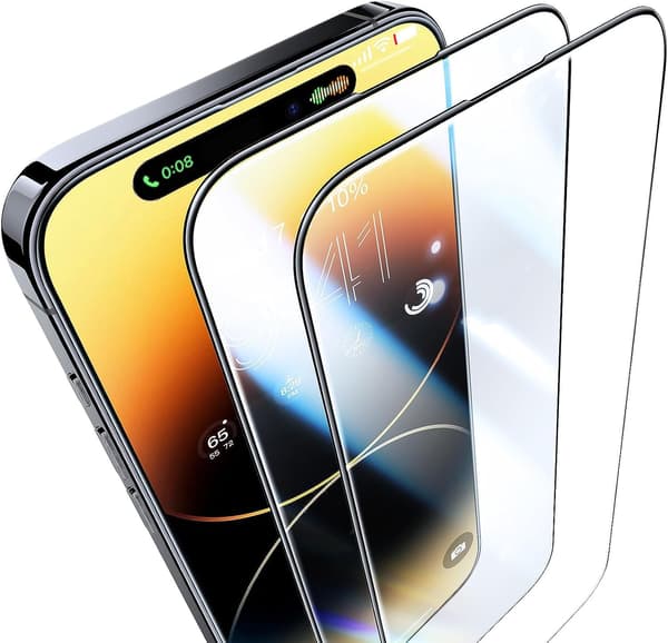 [2-Pack] iPhone 17 Pro Max Heltäckande Skärmskydd i Härdat Glas