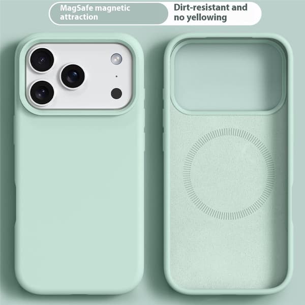 iPhone 17 Pro Skal MagSafe Liquid Silikon Grön