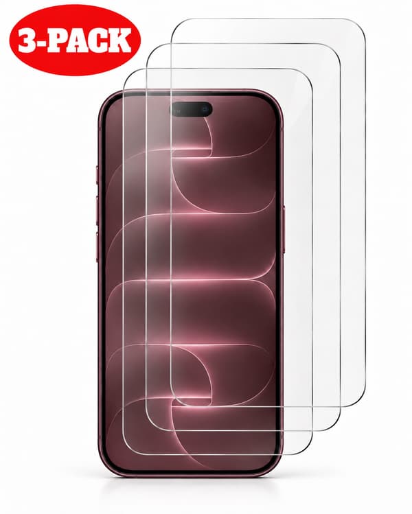 [3-PACK] iPhone 18 Pro Max Skärmskydd i Härdat glas