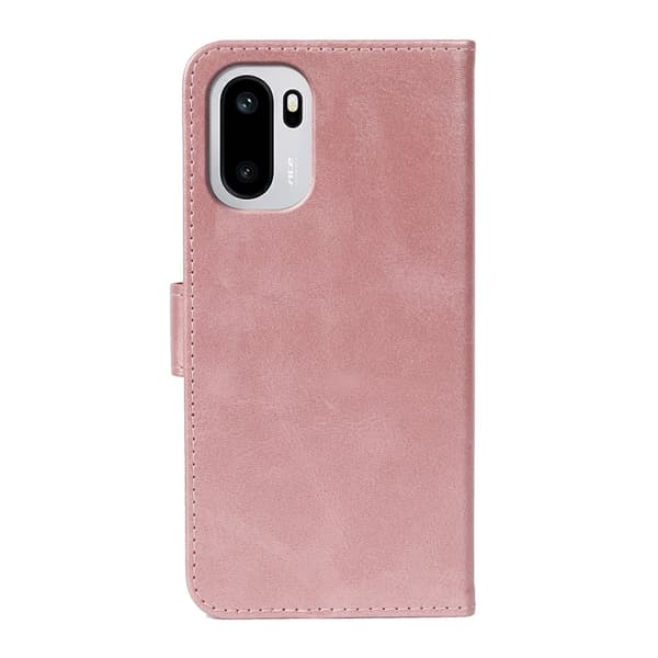 OnePlus 15R Plånboksfodral Läder Roséguld