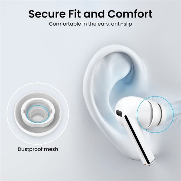AHASTYLE 3-PACK Öronpluggar För Galaxy Buds 3 Pro Vit