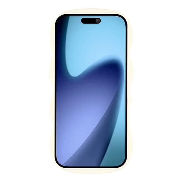 iPhone Air Mobilskal Wavy Off White
