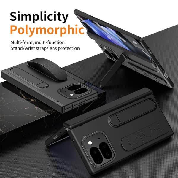 Google Pixel 10 Pro Fold Skal Kickstand Svart