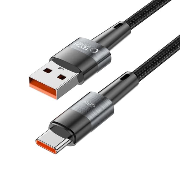 Tech-Protect 2 m 66W/6A USB-C Kabel UltraBoost Grå