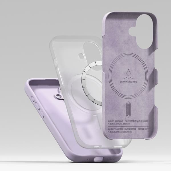 Ringke iPhone 17 Skal MagSafe Silikon Lila